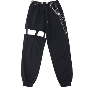 Loose Hole Casual Pants