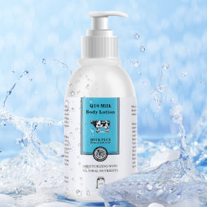 Q10 Milk Body Lotion Hyaluronic Acid Moisturizing Skin Whitening Long-lasting Fragrance Body Care 250ml