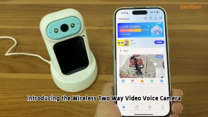 Wireless IP Camera PTZ Ip Two-way Video Call Baby Monitor Screen 360°Roation Smart Auto Tracking Indoor with 1080P HD Display