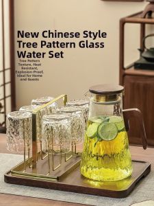 CRISTALGLASS | Heat-Resistant Transparent Glass Water Drinking Cup Set for Hosting