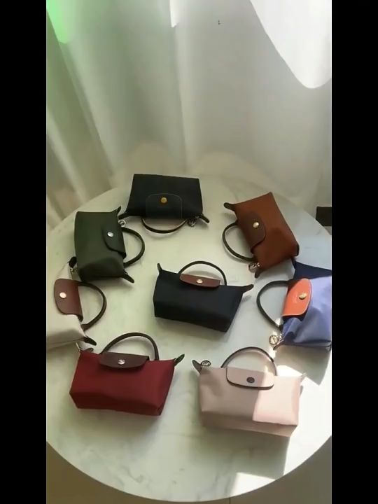 100% original Authentic longchamp official store mini Lipstick bag