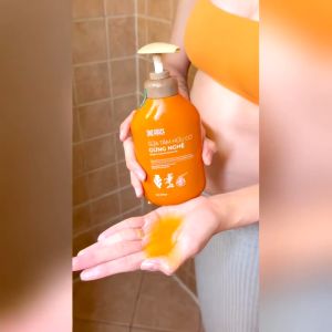 Combo Sữa Tắm Thảo Dược Hữu Cơ Gừng Nghệ Cỏ Cây Hoa Lá 500g + Dung dịch vệ sinh phụ nữ Gel X2 Nano Nghệ 150ml