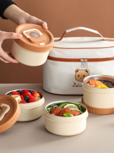Hộp Đựng Cơm Trưa Bằng Thép Không Gỉ 304 Cách Nhiệt Hộp Đựng Cơm Trưa Có Thể Chịu Nhiệt Trong Lò Vi Sóng Bát Đựng Súp Trẻ Em Hộp Đựng Cơm Trưa