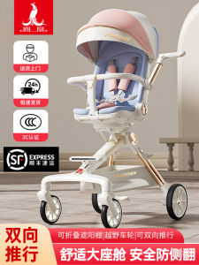 Phoenix Baby Stroller Comfortable Lightweight Foldable Dual Direction Shock Absorption Child Carriage with Storage Basket for Walking