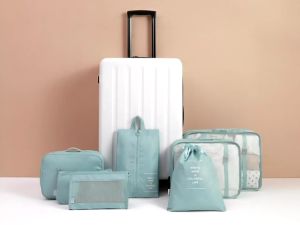 7 in 1 travel organizer Thickened Zip packing cubes New upgrade luggage organizer