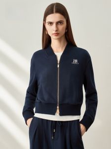 HR | Casual Commute Style Short Woolen Baseball Jacket For Women HR High Intelligence Versatile Anti-Aging New Autumn Outerwear
