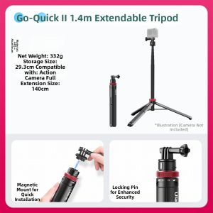 Ulanzi | Magnetic Quick-release Camera Clip for Action Cameras Chest Mount