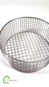 ตะกร้าสแตนเลสทรงกลม อเนกประสงค์มี 2 ขนาด