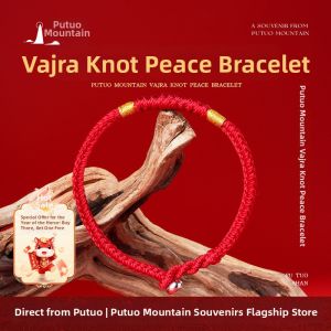 PUTUOSHAN | Safe Meaning Red Rope Bracelet Braided Benming Year For Women Gift