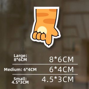 Cat Paw Doorbell Reminder Sign Organic Glass Material Please Ring the Doorbell Cat Theme Doorplate Number Plate Door Sticker