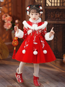 Dinielephant | Chinese New Year Red Dress For Girls Winter