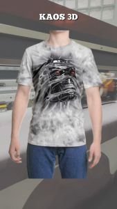 Kaos 3D 3 Dimensi Terminatr Premium Bangkok Thailand