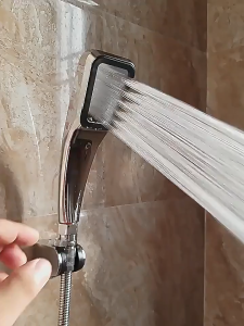 Millennia Heavy-Duty Anti-Explosion Showerhead with 300 Nozzles Boosted-Pressure No-Drill Holder and 1.5m Reinforced Hose.