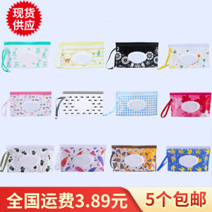 EVA กระเป๋าแต่งหน้าเปียกแขวน ซิป มือถือ เด็กทารก ทิชชูออแกไนเซอร์จัดเก็บในครัวเรือน การ์ตูน สไตล์พลาสติกวัสดุ