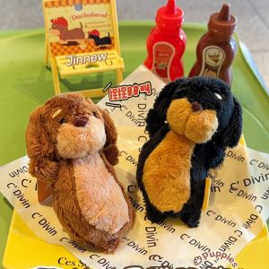 ของเล่นตุ๊กตาหมาแฮนด์เมดแบบติดกระเป๋าเป้ เย็บด้วยผ้าขนแกะ ของขวัญวันเกิดสำหรับคู่รัก สัตว์น่ารัก สัตว์น่ารัก