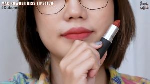 Full Size MAC Dubonnet Buzz Powderkiss Lipstick | 3g | 926