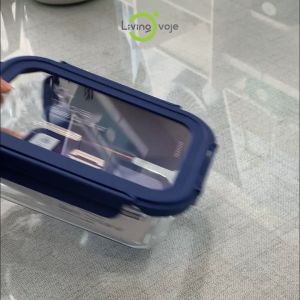 Hộp Thực phẩm Thủy tinh Top Class LivingOvoje - Bảo quản thực phẩm tươi Nắp kính cường lực