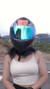 2025ORZ3c Đai an toàn xe máy chứng nhận cho nam và nữ mũ bảo hiểm toàn mặt hai kính spoiler cá nhân mùa hè mũ bảo hiểm nửa mặt Bluetooth