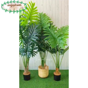 Tanaman Artificial Pohon Hias Jari Jari T120 T140 T160 Latex Cover Rotan Ulir Pajangan Rumah Pajangan Kantor
