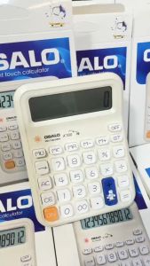 เครื่องคิดเลข 12 หลัก OSALO  ขนาด 12.7x9.6 cm ปุ่มนิ่ม กดง่าย รุ่น A+100