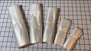100pcs Food Container Packaging Bag High Quality White Plastic Bag Transparent Vest Handbag