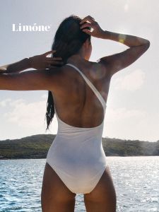 LIMONE | Asymmetrical One-Shoulder Swimming Suit