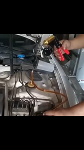 Bộ bơm chân không phanh bằng tay với đồng hồ đo áp suất Bộ công cụ kiểm tra chảy máu & chất lỏng phanh ô tô