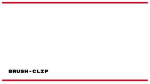 MAG BR6T_Nylon Nylon Brush + C Clip for Sway Crank Guardhouse Barrier Gate BR618T BR630T BR660T Left / Right BRUSH-CLIP