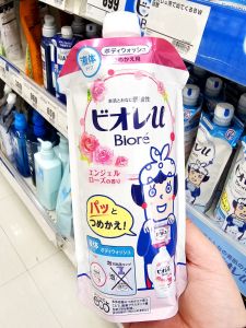 Kao Biore Acidic Body Wash Replacement 340ml 480ml Fresh Scent Peach Soap Lightweight Moisturizing Cleansing for Normal Skin