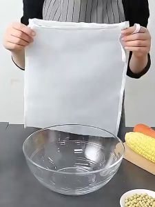 Kain Saringan Susu Kacang Kedelai Kain Peras Saringan Santan Nylon Food Filter Bag Saringan Rempah