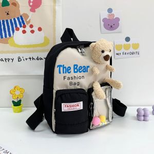 Cute Large Capacity Backpack for Toddlers Nursery Boys And Girls Cartoon Design Double Shoulder Bag for Kindergarten Students