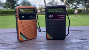 JOC Pocket Mini Radio AM/FM/SW Type-C Rechargeable Radio Supports Connect Wired Earphone FM Radio Receiver
