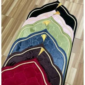Sajadah Kubah Polos Jumbo Lembut/Sajadah Kubah Turkey Anti Slip Bulu Baldu