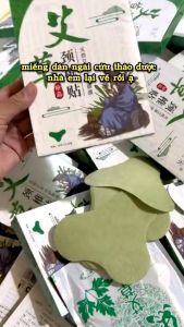 (Hộp 12 Miếng) Cao Dán Ngải Cứu Giảm Đau Xương Khớp Giảm Nhức Mỏi Cổ Vai Gáy Lưng Đầu Gối