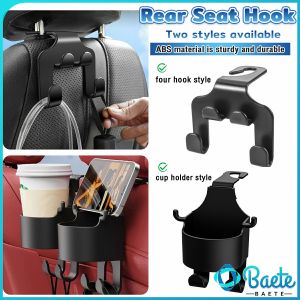 Baete Multifunctional Car Cup Holder Seat Back Bag Hanging Hook Rear Seat Phone Support Stand Storage