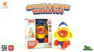 IQ ANGEL Rotate & Spray Water Toy / Mainan Air / Mainan Roket Air / Mainan Mandi Anak