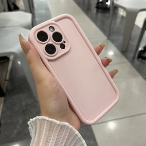 2023 New Macaron Color Macaron Style Silicone Phone Case for Apple 14Promax 13Pro Dopaamine Shell 12 Pure Color Protection Cover XR/XS Women Trendy Brand