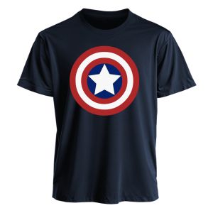 Áo Thun Họa Tiết Khiên Captain America Marvel Tay Ngắn Phong Cách Thường Ngày Dành Cho Nam Nữ Mùa Hè Thời Trang Đường Phố Y2K Chất Liệu Cotton Pha Polyester
