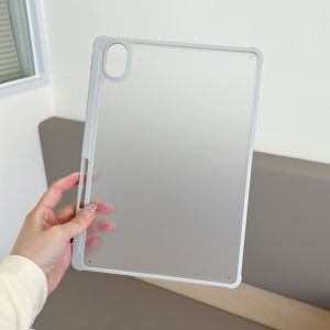 Acrylic Hard Case for Samsung Tab S10 S9 S8 S7 FE Plus 12.4 11 inch Tab A9 Plus S6 Lite with Pencil Holder