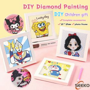 Seeko Handmade Diamond Painting With Frame DIY Kid Cute Tabletop Home Decor Gift Souvenirs