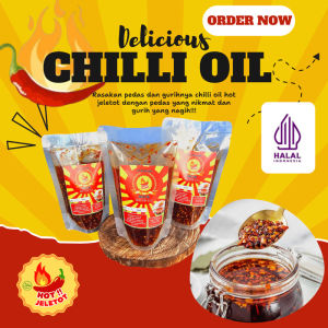 Chilli oil Hot jeletot kemasan 150 gram pedas gurih nagih