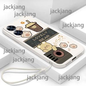 เคส A16 OPPO A16S A54S มนุษย์อวกาศ เคสนิ่มซิลิโคนดิจิตอล กระเป๋าหมีใส่เครื่องดื่ม