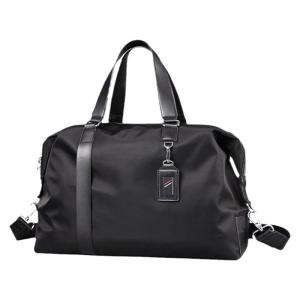 FEGER | Feger Mens Casual Travel Bag Large Capacity Short Trip Handbag Fashionable Oxford Cloth Youth Travel Bag With Zipper And Phone Pocket