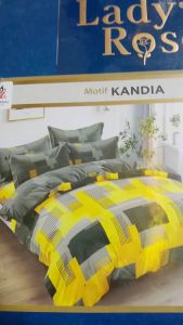 COD SPREI 200x180cm SET LADY ROSE LADYROSE KING FLAT DISPERSE KUALITAS PREMIUM
