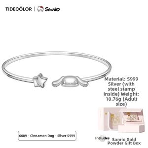 Tide color | Girls Silver Bracelet 999 Pure Silver