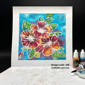 Malaysia National Day Series DIY Batik Painting kit! Ready stock. Direct from myBatik Workshop KL. Good for learning about Malaysian National Flower Wau KLCC Twins Tower and many more..
