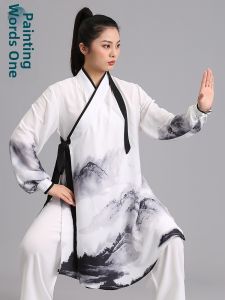 New Spring and Summer Traditional Chinese Style Embroidered Tai Chi Uniform