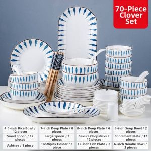 Deluxe Ceramic Dinnerware Set For 4-12 People Gift