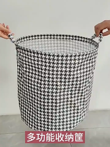 56*40 cm Large Folding Laundry Basket Round Dirty Clothes Storage Bucket Waterproof Storage Hamper