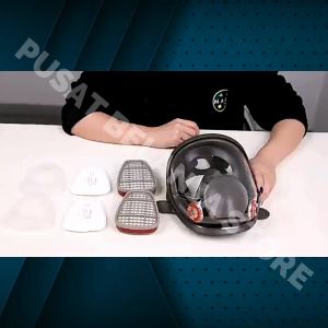 PUSAT SAFURANCE Masker Gas Respirator untuk tukang cat mobil semprot dico Lab Mask Anti Virus N95 No.7